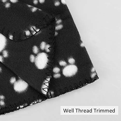 Comsmart Dog Blankets, 6 Pack Fleece Pet Blankets, 39x35 inches, Black - Image 3