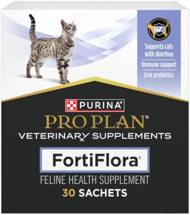 Pro Plan Veterinary Diets FortiFlora Daily Probiotic Powder Supplement for Cats with Digestive Support and Immune System by ProPlanVeterinaryDiets