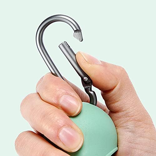 Dog Poop Bag Dispenser with Built-in LED Flashlight and Metal Clip for Leash, Pet Waste Bag Holder, Dog Walking Accessory, Mint Green - Image 4