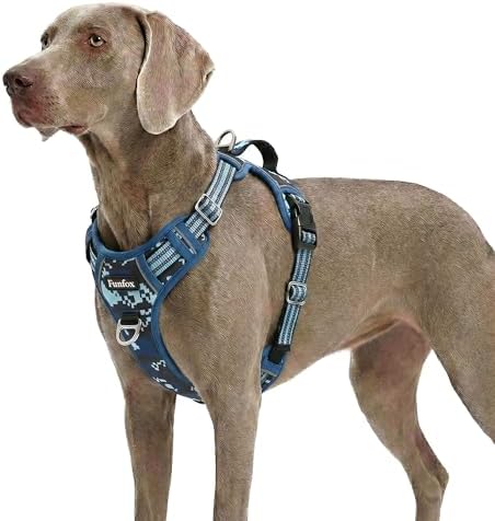 Funfox Dog Harness for Dogs, No Pull Pet Vest with Front Clip by MyFUNFOX