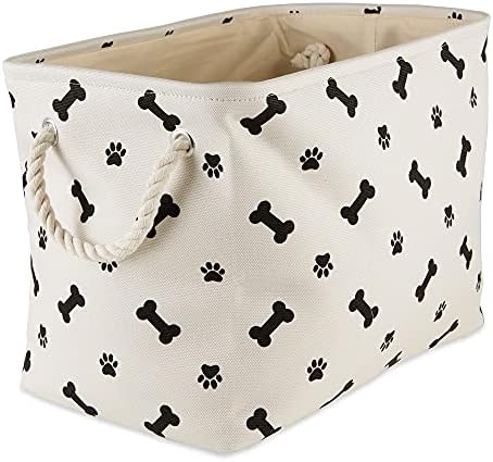 Bone Dry Dog Toy Basket, Rectangle Black Small, Collapsible by BoneDry