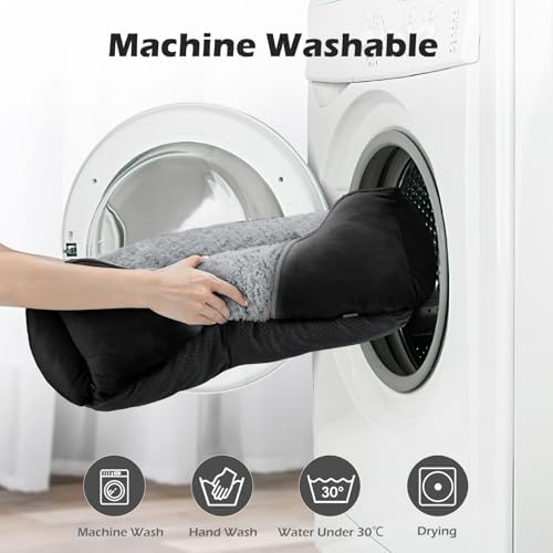 INVENHO Small Dog Bed Rectangle Washable Orthopedic Soft Calming Sleeping Durable Pet Cuddler with Anti-Slip Bottom - Image 6