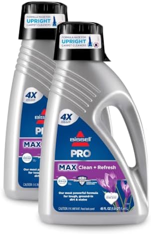 Bissell PRO MAX Clean + Refresh with Febreze Full Size Carpet Cleaner Machine Formula,48 oz.,2515A,(Pack of 2) by BISSELL