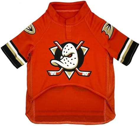 NHL Anaheim Ducks Jersey for Dogs & Cats, X-Large. - Let Your Pet Be A Real NHL Fan! - Image 2
