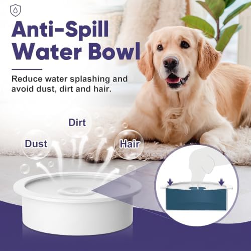 XIAZ Elevated Dog Bowls Large Breed Raised Dogs Bowl Stand Large/Medium Sized Dog Slow Feeder Dogs Bowls Food Water Stands 5 Heights Adjustable 9/11/12/14in Pet Feeder Dish Station - Image 5