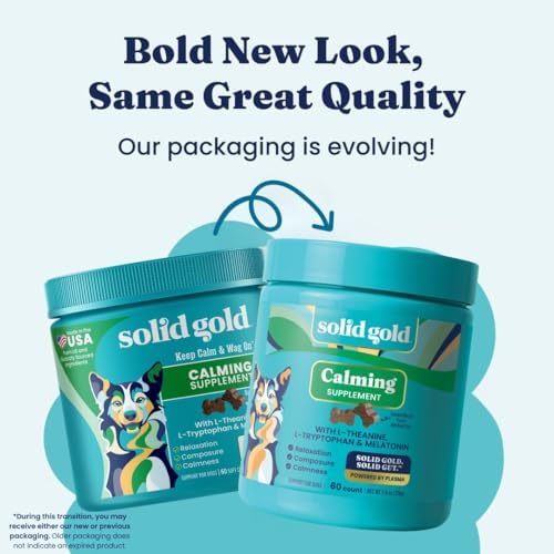 Solid Gold Calming Chews for Dogs with Melatonin for Storms & Travel, 60ct - Image 2
