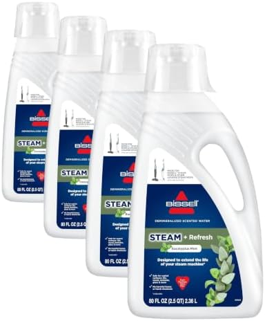 Bissell Eucalyptus Mint Steam Water, 1392F, 80 Fl Oz (Pack of 4) by BISSELL