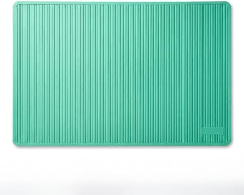 Pet Grooming Table Non-Slip Mat - Padded Mat for at-Home Grooming Dogs and Cats,Bathing Mat for Pets, Diameter：57cm/22.44inch (Turquoise Green, 75cm/29.5inch) by Phenfor