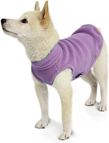 Gooby Stretch Fleece Vest Dog Sweater, Lavender, Medium - Image 4