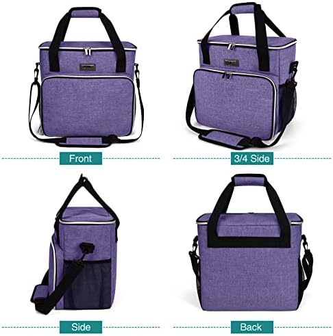 BAGLHER Dog Travel Bag, Pet Travel Bag (ALL Pet Travel Supplies), With 2 Pet Food Containers and 2 Collapsible Silicone Bowls; Essential Kits for Pet Travel Purple - Image 2