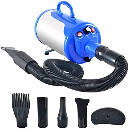 SHELANDY Groomer Partner Pet Hair Force Dryer Dog Grooming Blower with Heater (Blue) by SHELANDY