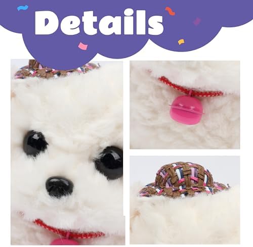 Walking White Dog Plush Toy Barking Interactive Animated Pet - Image 5