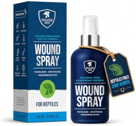 Pet Wound Spray for Reptiles - Alcohol Free, Pet Wound Care 250 ml by SilverMD