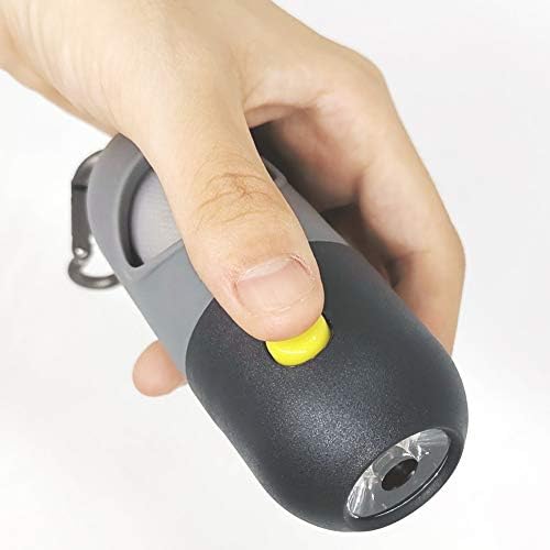 Dog Poop Bag Dispenser with Built-in LED Flashlight and Metal Clip for Leash, Pet Waste Bag Holder, Dog Walking Accessory (Black) - Image 4