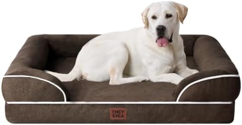 EHEYCIGA Orthopedic XXL Dog Bed, Waterproof Washable XL Big Pet Bed 46" by EHEYCIGA