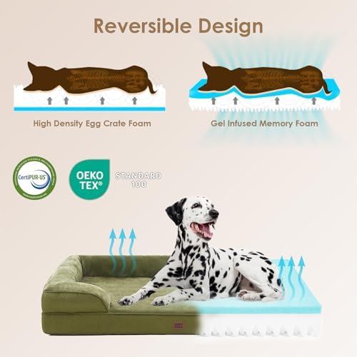 EHEYCIGA Orthopedic Small Dog Bed, Waterproof Memory Foam Washable Pet Beds - Image 4