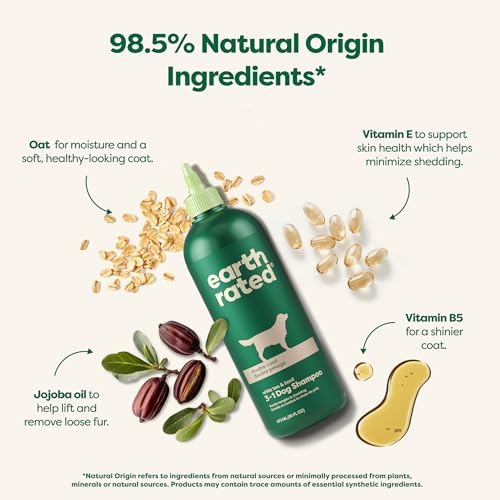 Earth Rated Deshedding Hypoallergenic Dog Shampoo & Conditioner, 16 oz - Image 3