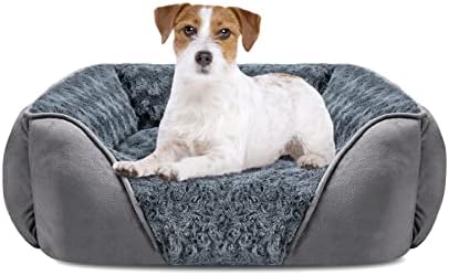 INVENHO Dog Bed Medium Size Dog, Orthopedic Warming Soft Calming Sleeping Puppy Bed Durable Pet Bed with Anti-Slip Bottom by INVENHO