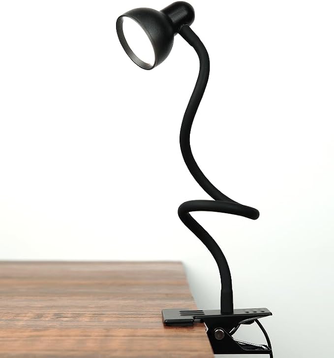 LiFMIRA Clip-on Reading Light - 3 Color Modes, 10 Dimmable Brightness,Black | Eye Care Clamp Desk Lamp with Flexible Gooseneck for Reading in Bed, Desk, Headboard, Computer by LiFMIRA