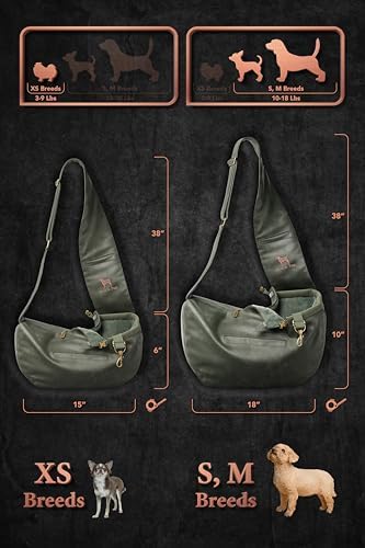 Noah & Paw Dog Sling Carrier for Small Dogs 3-10lb, Dog Sling for Small Dogs and Cats, Dog Carrier with Adjustable Padded Strap, Vegan Denim Lined with Fur, 3X Safety Features, Machine Washable - Image 4