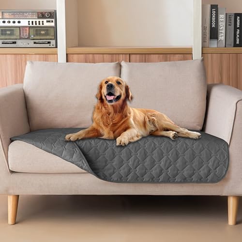 gogobunny Waterproof Loveseat Cover, Reversible Dog Cat Blanket for Couch by gogobunny