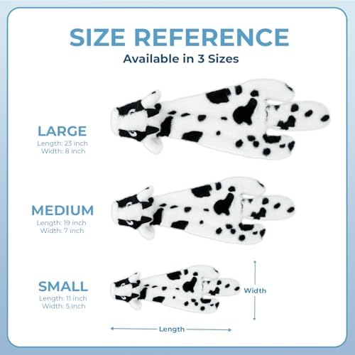 Best Pet Supplies 2-in-1 Stuffless Squeaky Dog Toy - Cow, Monkey, Medium - Image 5