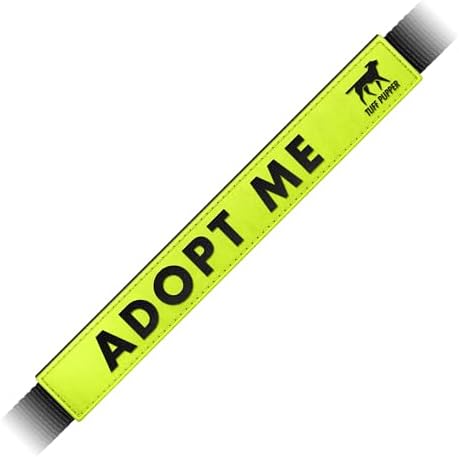 Waterproof Dog Leash Sleeve, Adopt Me Dual-Sided Message Wrap, 1-Pack by TuffPupper