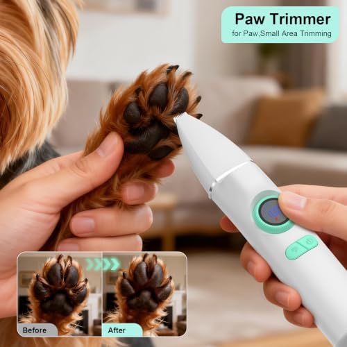TBTeek Dog Grooming Clippers Kit Cordless Dog Trimmer for Small Dog Pet - Image 4