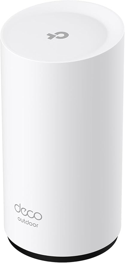 TP-Link Deco 7 Outdoor BE25 BE5000 Dual-Band Wi-Fi 7 Mesh Extender – Up to 2,800 sq. ft., Dual 2.5G PoE+ Ports, IP65 Waterproof, MLO, Multiple Mounting Options, Secure by Design, 1-Pack by TP-Link