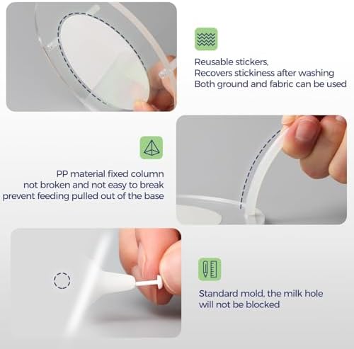 400ml Silicone Multi-Pet Milk Feeder, with 5 Nipples(White) - Image 5