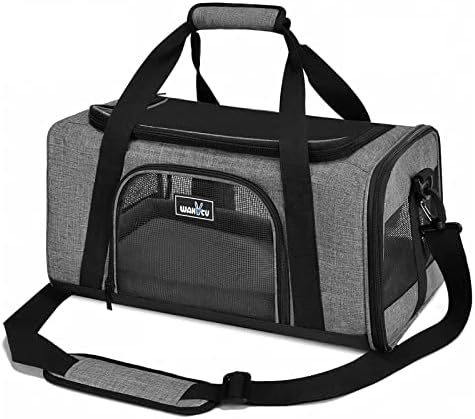 Wakytu TSA & Airline Approved Soft Pet Carrier for Cats/Dogs,17.7x11x8.3 by Petshome