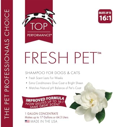 Top Performance Fresh Pet Shampoo, 1-Gallon,Black - Image 3