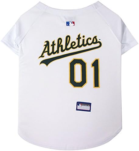 Official MLB Oakland Athletics Pet Jersey for Dogs & Cats, Size X-Large - Stylish Baseball Jersey for Your Furry Fan- Show Off Team Spirit with The Perfect Fan Apparel Gear for Pet, Dog & Cat by PETSFIRST