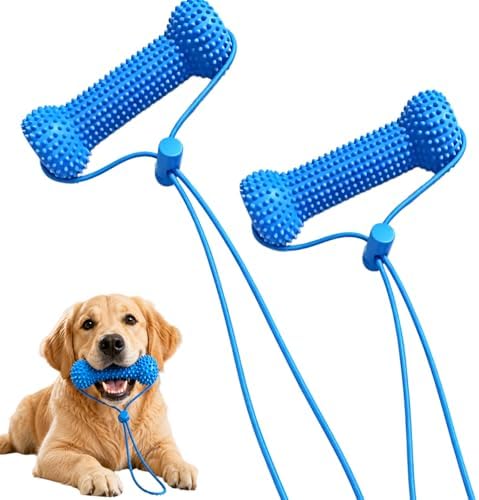 2Pcs Dual-Action Canine Dental Prop,Dog Toys Dual-Action Teeth Cleaning Mouth Prop,Dogs Chew Toys,Brushing Your Dog'S Teeth is Easier,Pet Oral Care for Small,Dog Mouth Opener for Medium and Large Dogs by Unknown