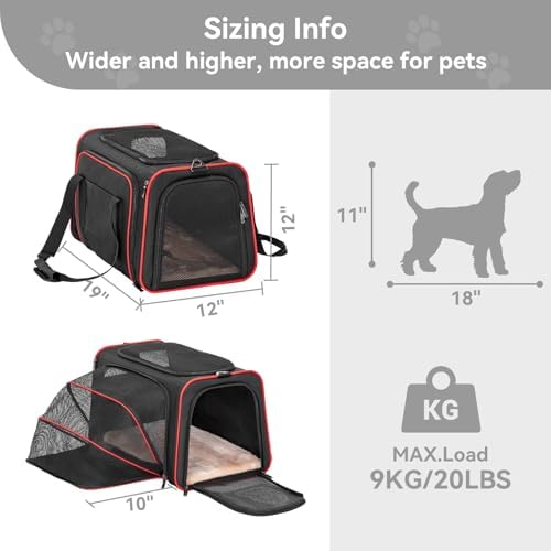 Petsfit Large Expandable Cat Carrier for Travel, Up to 18 lb - Image 2