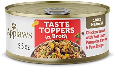 Applaws Taste Toppers Chicken & Beef Liver Wet DogFood 12-Pack 5.5 oz Cans by Applaws
