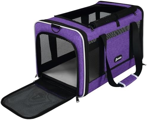 GAPZER Pet Carrier for Cat 18x11x11 Inch, Top Load Small Dog Car Ride Crate by GAPZER