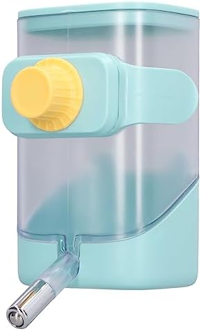 23.67oz Pet Water Feeder Bottle,Stainless Steel Cage Hanging Water Dispenser for Dogs,Cats,Hamsters,Rabbits (Green) by Keenso