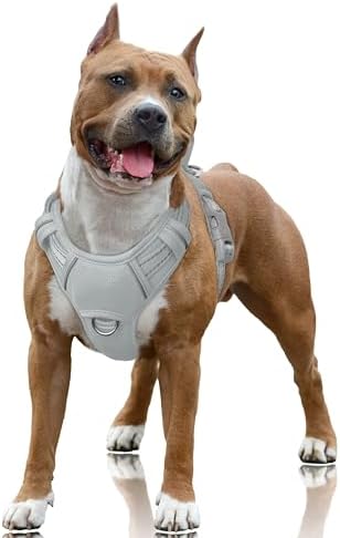 BARKBAY Dog Harness for Large Dogs No Pull Dog Vest ID Tag Pocket by BARKBAY
