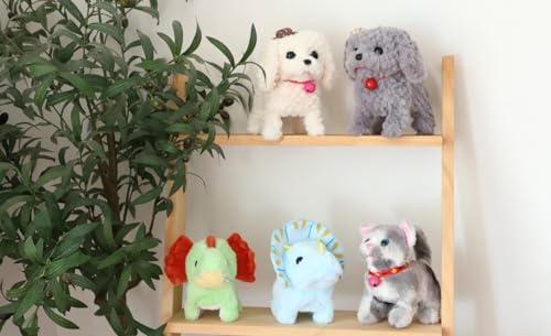 Walking White Dog Plush Toy Barking Interactive Animated Pet - Image 2