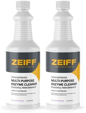 Zeiff Pro-Grade Multi-Purpose Probiotic Enzyme Cleaner - Pet Stain and Odor Remover, Drain Cleaner - Powerful Cleaning & Odor Eliminating Formula For Professional & Home Surfaces - 32 Ounce by Zeiff