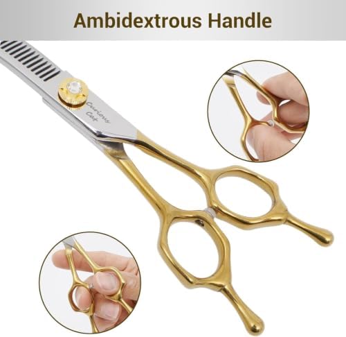 Dog Grooming Scissors,7.0'' Pet Curved Thinning Shears - Image 6