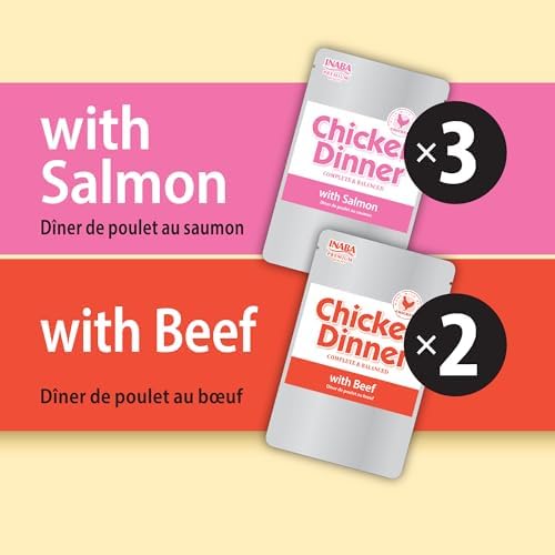 INABA Chicken Dinner Wet Dog Food, Salmon Beef Variety, 15ct - Image 6