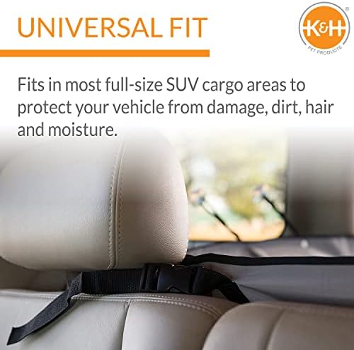 K&H Pet Products Quilted Cargo Cover Black Full Size Vehicle 57 Inches - Image 2