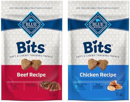 Blue Buffalo Bits Variety Pack Training Treats, 1.19 Pound (Pack of 12) by BlueBuffaloCompanyLtd