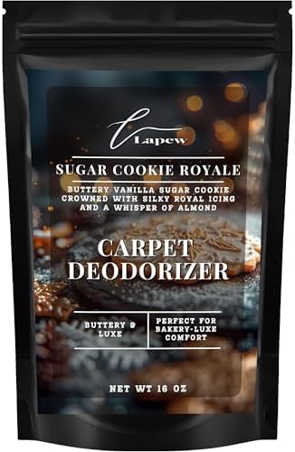 Lapew Sugar Cookie Royale Carpet Deodorizer Powder - Pet Safe Freshener for Vacuuming | Scented Odor Eliminator for Home | 16 oz by Lapew
