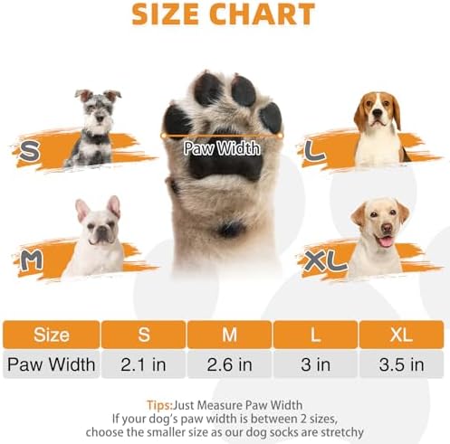 KOOLTAIL Dog Socks to Prevent Licking Paws, Dog Christmas Outfit Shoes for Winter Snow Pavement, Warm Fleece Pet Boots & Paw Protector for Hardwood Floors Anti Slip, Small Medium Large Size, Red M - Image 2
