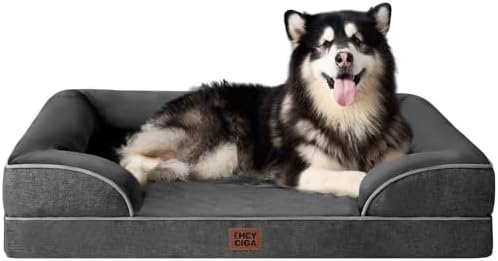 EHEYCIGA Orthopedic XXL Dog Bed, Waterproof Washable XL Big Pet Bed 48" by EHEYCIGA