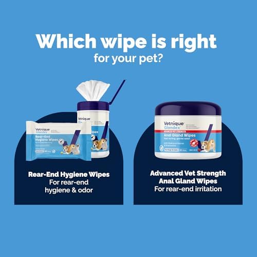 Vetnique Glandex Rear End Wipes for Dogs & Cats, Anal Gland Hygiene & Deodorizing Dog Wipes for Paws and Butt, Boot The Scoot with DeoPlex Enzyme, Aloe & Vitamin E (75ct) (Pack of 3) - Image 4