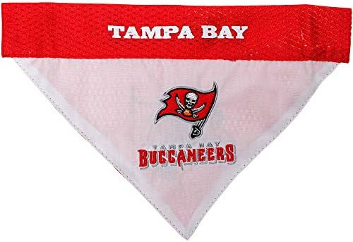 Pets First NFL DOG BANDANA - TAMPA BAY BUCCANEERS REVERSIBLE PET BANDANA. 2 Sided Sports Bandana with a PREMIUM Embroidery TEAM LOGO, Large/X-Large. - 2 Sizes & 32 NFL Teams available - Image 2